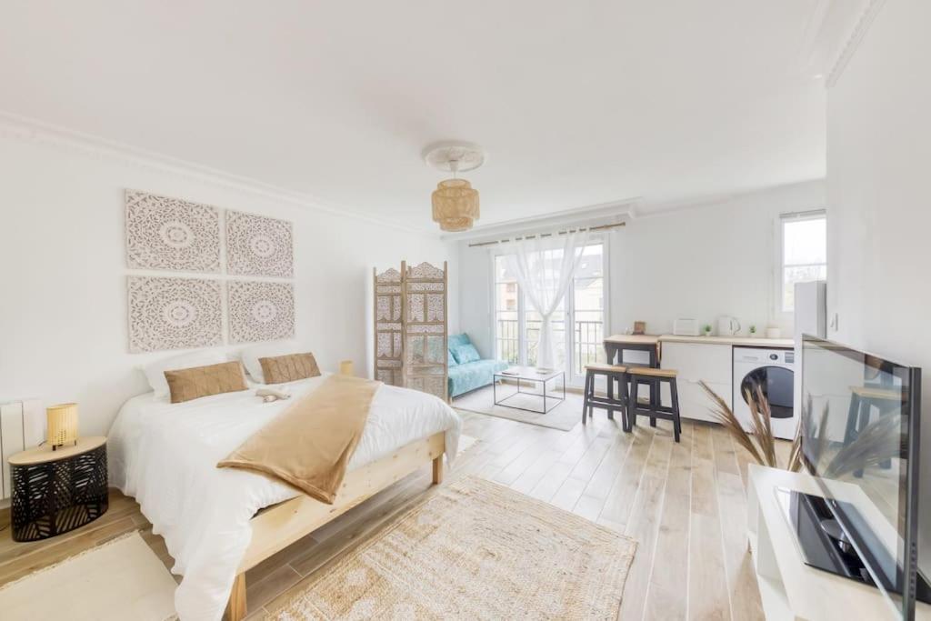 Studio Vue Direct Sur Le Port De Cergy, Parking Prive Gratuit 외부 사진